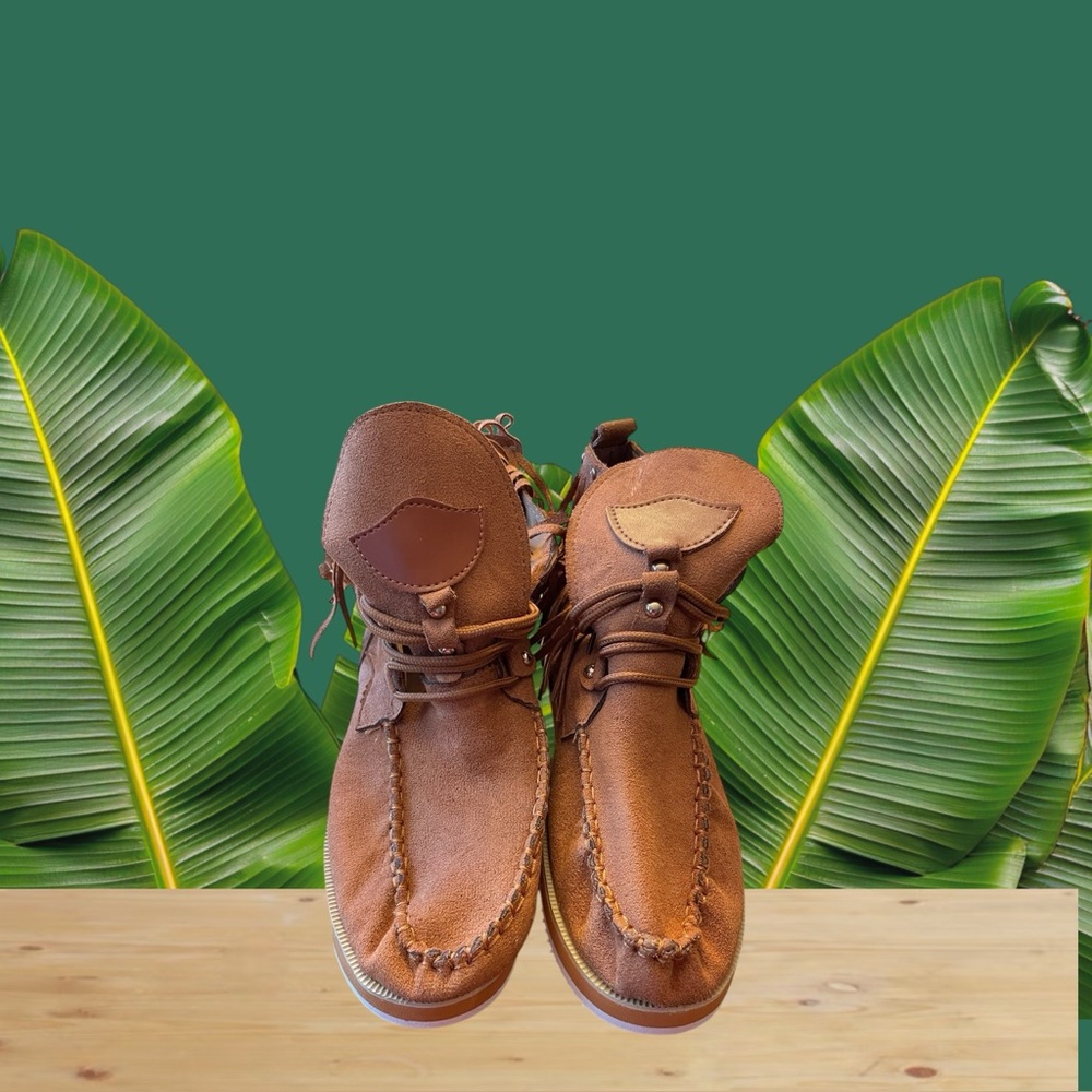 Size 9 suedette moccasins